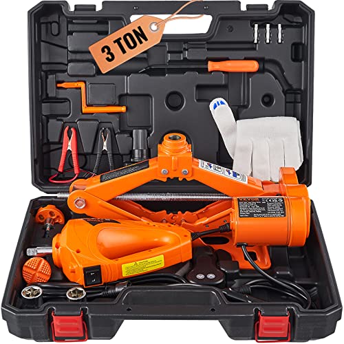 VEVOR Electric Car Jack, 3 Tons /6600 lbs 12V Electric Scissor Jack