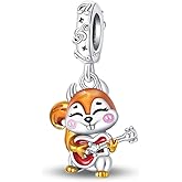 BEVALY Charm Fit for Pandora Bracelets Christmas Festival Heart Animals 925 Silver Bead Charms Jewelry Gift for Women and Friend