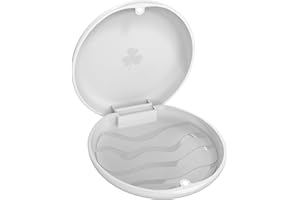 JJOVCE Orthodontic Mouthguard Case, Dental Retainer Case, Aligners Case (White)