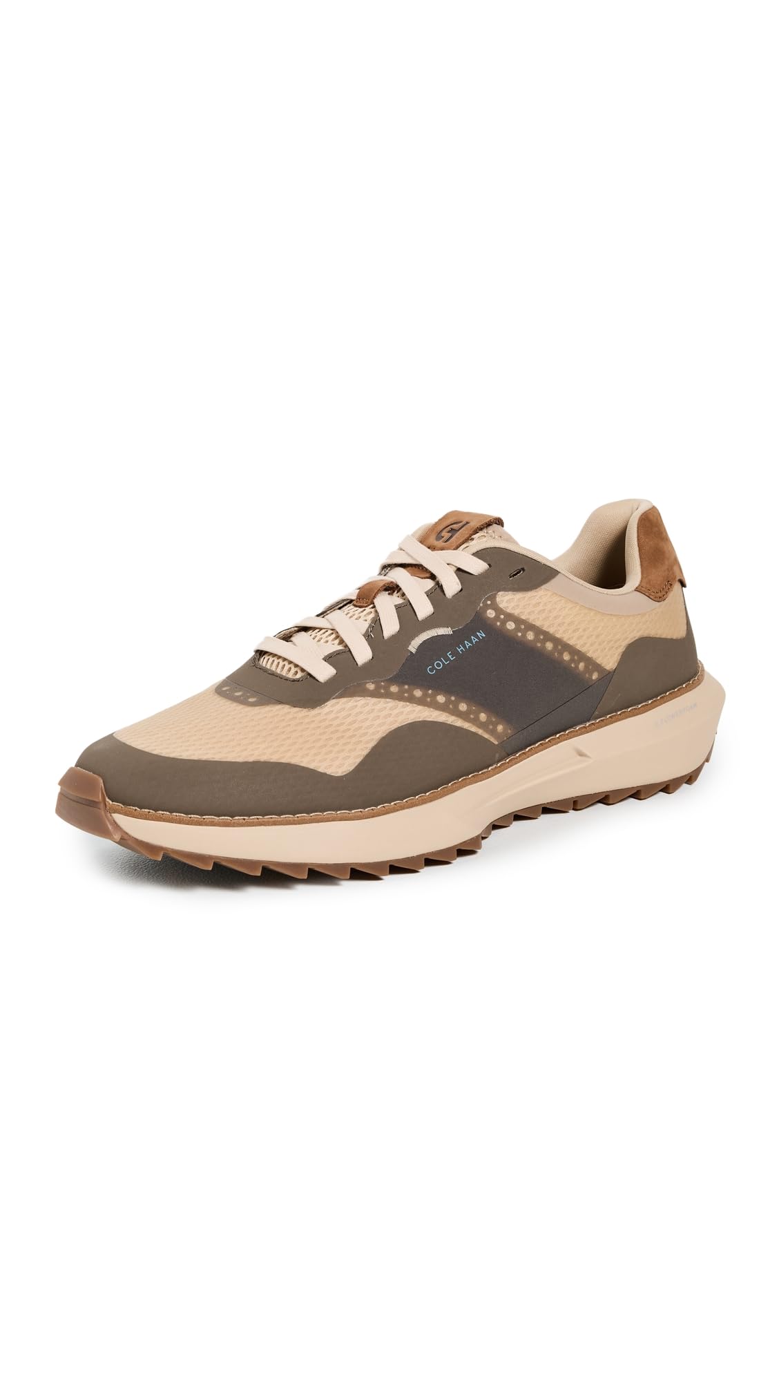 Cole Haan Men’s Grandpro Ashland Golf Sneakers, Oat/Morel/Oat Water Proof, 12-M US