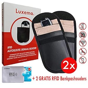 Autosleutel RFID Antidiefstal – 2 stuks + 2 Gratis RFID Bankpashouders – Keyless Entry – Autosleutel Hoesje – Faraday…