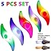 Uelfbaby 5pcs Bike Spoke Light,Cycling Spokelit Bicycle Accessories,MTB Wheel LED Neon Light Flash Lamp Bulb Used for Safety and Warning