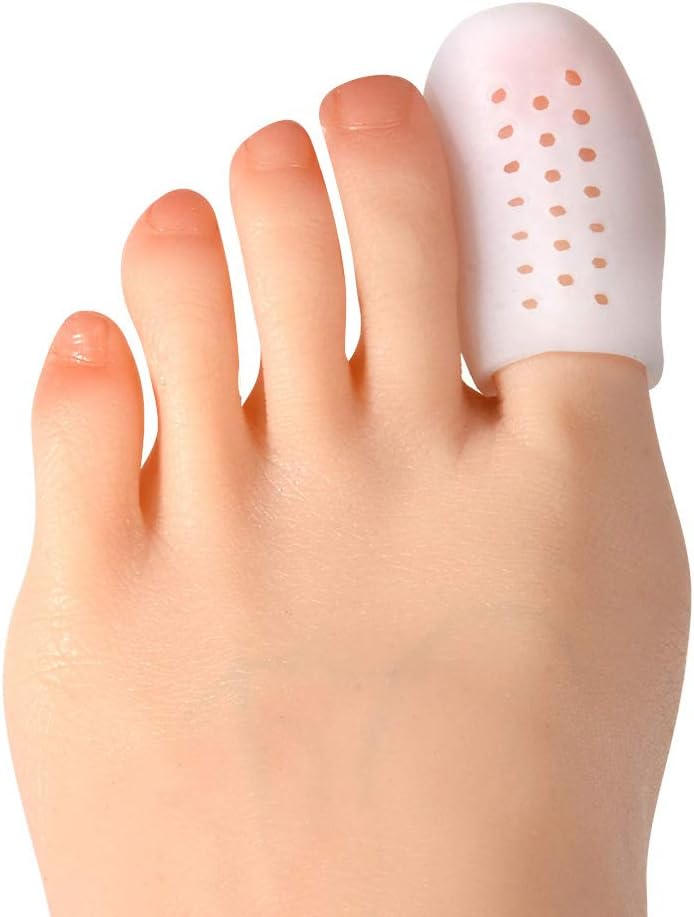 Big Toe Caps,Breathable Toe Cushions with Holes,10 Pack Gel Toe Sleeves,Relief Corns,Blisters