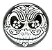 Jack Skellington - B&W Sugar Skull Ear Plugs - Acrylic Screw-On - 10 Sizes - Nightmare Before Christmas - Brand NewPair