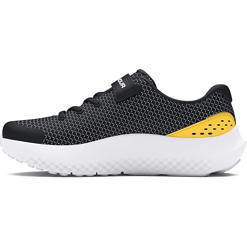 Under Armour Boys' Pre School Surge 4 Alternate Closure, (004) Black/Taxi/White, 11.5K, US