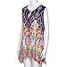 TOPUNDER Irregular Printing T-Shirt Sleeveless Blouse Loose Tunic Tank Tops for Women