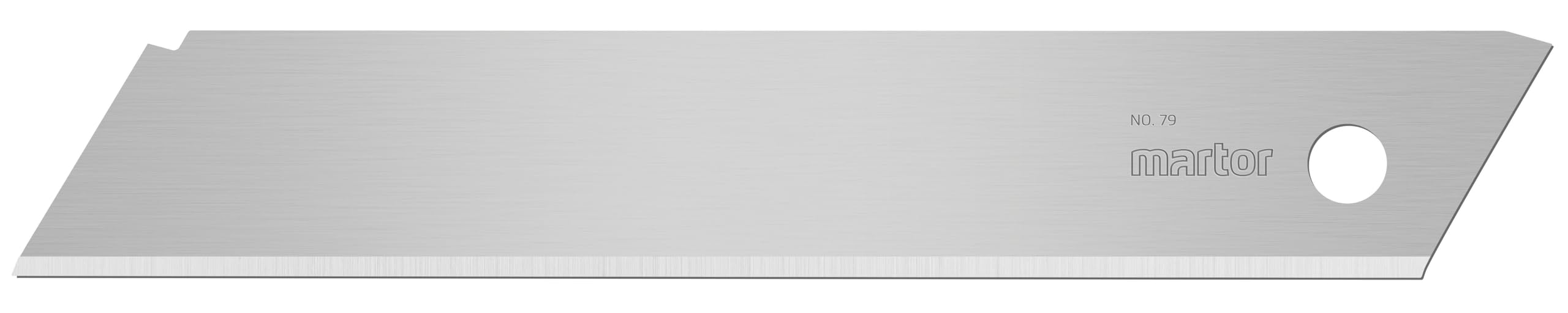 MARTOR 10 x polystyrene Blade, Replacement Blades Cutters, Safety Knife, 17.9 mm, Sharp, Single-use, Steel, no. 79