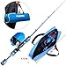PLUSINNO Kids Fishing Pole with Spincast Reel Telescopic Fishing Rod Combo Full Kits for Boys, Girls, and Adults