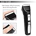 Oneisall Heavy Duty Dog Hair Clippers, Professional Rechargeable Cordless Pet Grooming Trimmer Dog Shaver for Thick Hair Dogs Cats with Oil (Black & Silver)