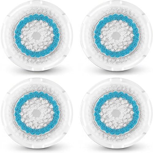 4-Pack Deep Pore Brush Head Replacement for Facial Cleanser | Compatible with Mia, Mia2, Mia3 (Aria), Mia Fit, Alpha Fit, Smart Profile, PLUS, PRO
