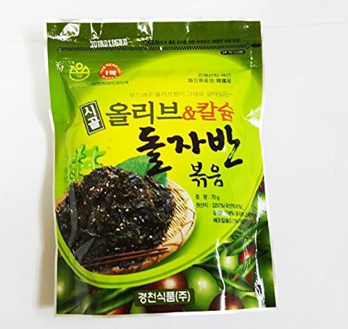 SiGol Dried Seaweed Roasted And Sea Salted Seasoned Seaweed Laver Snack 70G(2.46Oz) Pack Of 1
