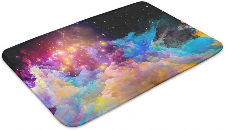 Felpudo para interiores y exteriores, diseño de cielo estrellado