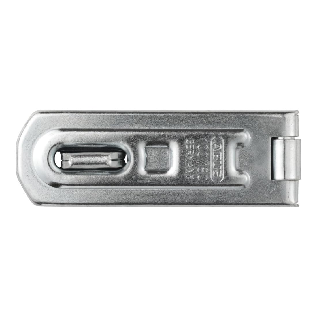 ABUS Hasp and Staple 100/80 - Device for Padlocks - for Smashing Doors - ABUS Security Level 4 - Silver