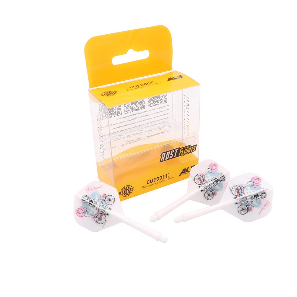 CUESOUL ROST Integrated Dartpfeile Schäfte Shafts and Darts Flights Standard Shape,Set of 3 pcs Unique Designed Pattern(CS-AK58X-SN) — image 1