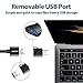 USB Type C Adapter, JSAUX Aluminum USB C (Male) to USB 3.0 A (Female) Convert Connector with Keychain for New Macbook Pro Samsung Galaxy Note 8 S8 S9 plus Pixel XL LG G5 G6 V20 and More(Grey 2 Pack)