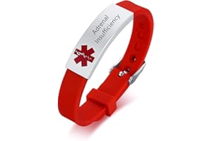 ZKXXJ Medical Alert Bracelets for Men Women - Silicone Wristband Emergency ID Identification Bracelet Caduceus Cuff Bracelet Health Alert Systems Awareness Allergy Jewelry for Teens Adults