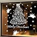 SWORNA Holiday Series SN-62 Merry Christmas Tree Angel Snowflakes Removable Vinyl DIY Wall Window Door Mural Decal Sticker for Retail Store/Coffee House/Restaurant/Supermarket/Dress Shop 44