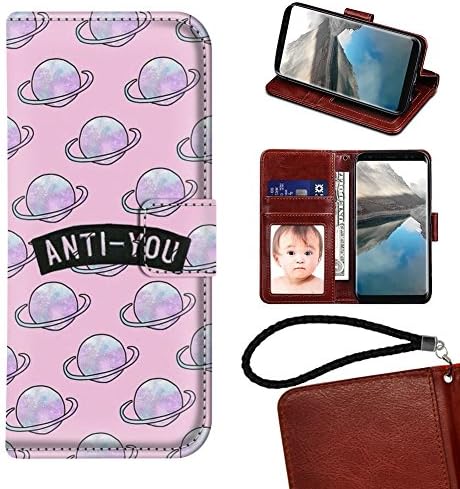 Wallet Case For Samsung Galaxy Note 8, Spaceship Customized PU Leather Durable Premium Protective Case Galaxy Note 8, Magnetic Clip Case with Card Slots