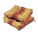 Greendale Home Fashions 20-inch Outdoor Chair Cushion (set of 2), Kinnabari Stripe