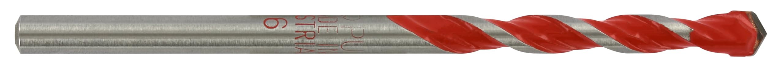 Tivoly 10913020600 Technic 2 in 1 Pack of béton-carrelage Drill 6 mm Diameter, Red