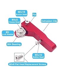 Seloky para Creality 3D Ender 3,CR 7,CR 8, CR 10, CR 10S, CR 10 S4, y CR 10 S5,0.069 in Filamento de actualización 3D Printer Parts MK8 Extrusor de aleación de aluminio bloque Bowden Extrusor