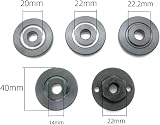 RANRAO Angle Grinder Flange Nut Set M10, 20mm 22mm 22.2mm Blade Compatible view 4