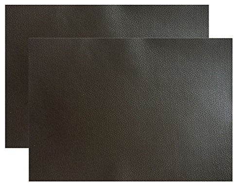 Ancefine Leather Repair Patch,Adhesive Patches for First Aid for Sofa,Car Seat,10-Inch by 7-Inch,2-Pack (Black)
