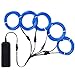 Zitrades El Wire Blue Super Bright Portable El Wires Kits Electroluminescent Wire with Transformer for Christmas Halloween Decoration Parties