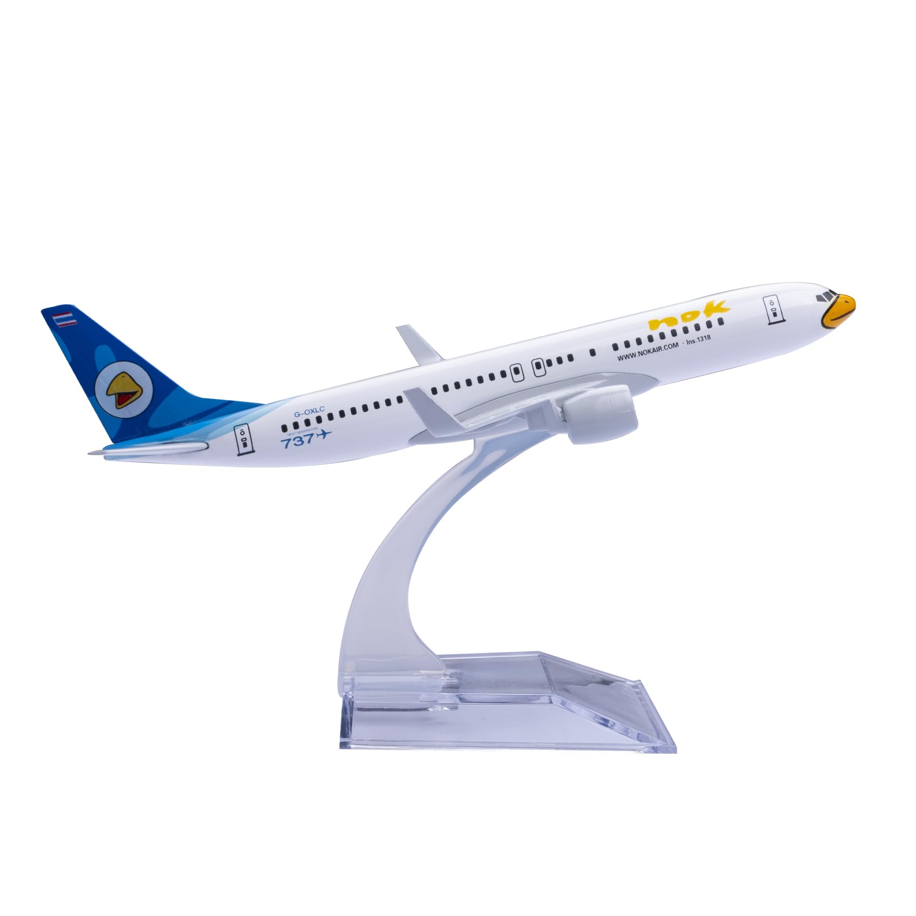 Bswath Model 1:400 Scale Model Plane B737 Model Airplane Alloy Plane Diecast Airplanes for Gift and Collection