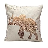 Iuhan® Fashion Vintage Cotton Linen Pillow Case Sofa Waist Throw Cushion Cover Home Decor