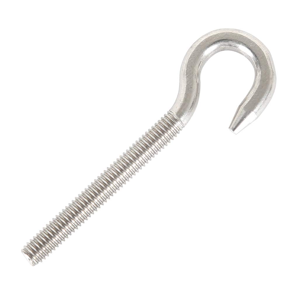 M8 Hook Bolt 304 Stainless Steel Ring Screw High Hardness Steel Hook Bolt Hanging Item Heavy Duty Screw Hook 5PCS