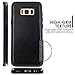 Galaxy S8 Cases,Magnetic Detachable Lanyard Wallet Case with [8 Card Slots+1 Photo Window][Kickstand] for Galaxy S8-5.8 inch, CASEOWL 2 in 1 Premium Leather Removable TPU Case(Black)