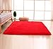 Bnxbb Ultra Soft 4Cm Thick Indoor Fluffy Thick Indoor Area Rug for Home Decor Living Room Bedroom Kitchen Dormitory Rectangle,Size:24 x 47 Inch (60Cm X 120Cm) Chinese Red