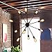 Sputnik Chandeliers 12 Lights Black Pendant Lighting Ceiling Mount Light Fixture, UL Listed