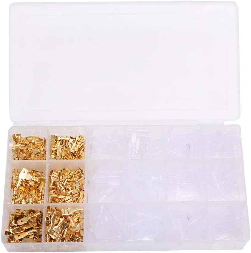 KATSU Ratchet Wire Terminals Crimping Tool Kit with 600PCS Insulated Butt Bullet Spade Fork Ring Crimp Terminals Connectors - Image 3