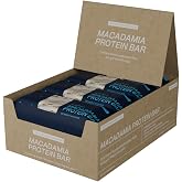 Blueprint Bryan Johnson Macadamia Nut Protein Bars &ndash; 9G Plant Protein &ndash; Vegan, Low Carb, Low Sugar, Keto-Friendly Snacks - Non-GMO, Raw Nut Bar, Natural Ingredients (White Cocoa - 12 Pack)