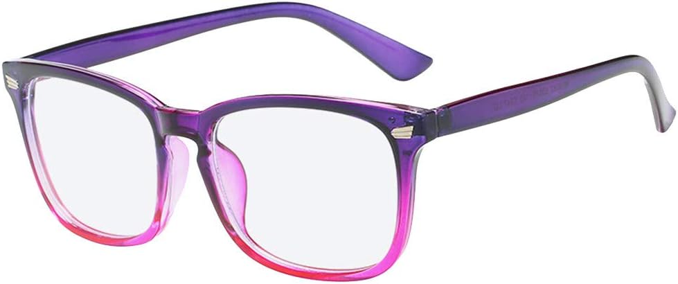 QingJiu Blue Light Blocking Glasses Square Nerd Eyeglasses Frame Anti Blue Ray Glasses