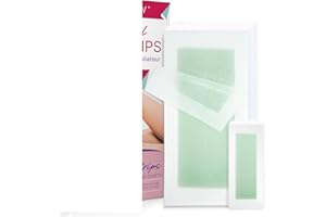 ELIAGLOW Waxing Kit with 60 Body Waxing Strips Dual Sides