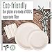 350 Piece Disposable Dinnerware Set 50 Guest - Compostable - Biodegradable Plates - Cornstarch Cutlery (Forks, Spoons, Knives) - Recycled Paper Napkins - Ideal for BBQ, Party, Picnic (1)