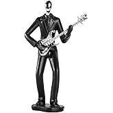 LSBDJDL Music Decoration Figurine Music Decoration Guitarist Statue Singer Statue Saxophone Statue Modern Sculpture Home Decoration Housewarming Gift (Guitarist), L6.1*W2.9*H10.6in