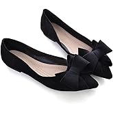 TN TANGNEST Women Fashion Bowknot Flats Comfort Pointed Toe Dress Shoes
