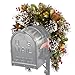 National Tree Wintry Pine Mailbox Swag with Red Berries/Cones/Snowflakes and 15 Soft White LED Lights, 3-Feet
