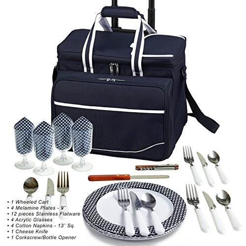 image for Picnic at Ascot Original Insulated Picnic Cooler with Service for 4 on