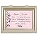 Cottage Garden Sweet Sixteen Champagne Silver Rope Trim Music Box Plays You Light Up My Life