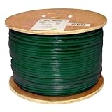 Vertical Cable Cat6, 550 MHz, Shielded, 23AWG, Solid Bare Copper, 1000ft, Green, Bulk Ethernet Cable