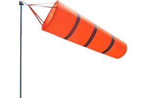 Outdoor Windsocks, 100cm Reflective Waterproof Wind Socks for Outside Wind Direction Indicators Wind Flag Hanging Sock Bag fo