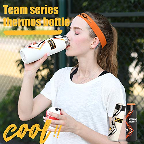 FEIJIAN Thermos Insulated Water Bottle Sport Water Bottle, 17 oz (500 ml)