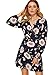 Milumia Women's Vintage Floral Print Split Wrap Dress Multicoloured XX-Large