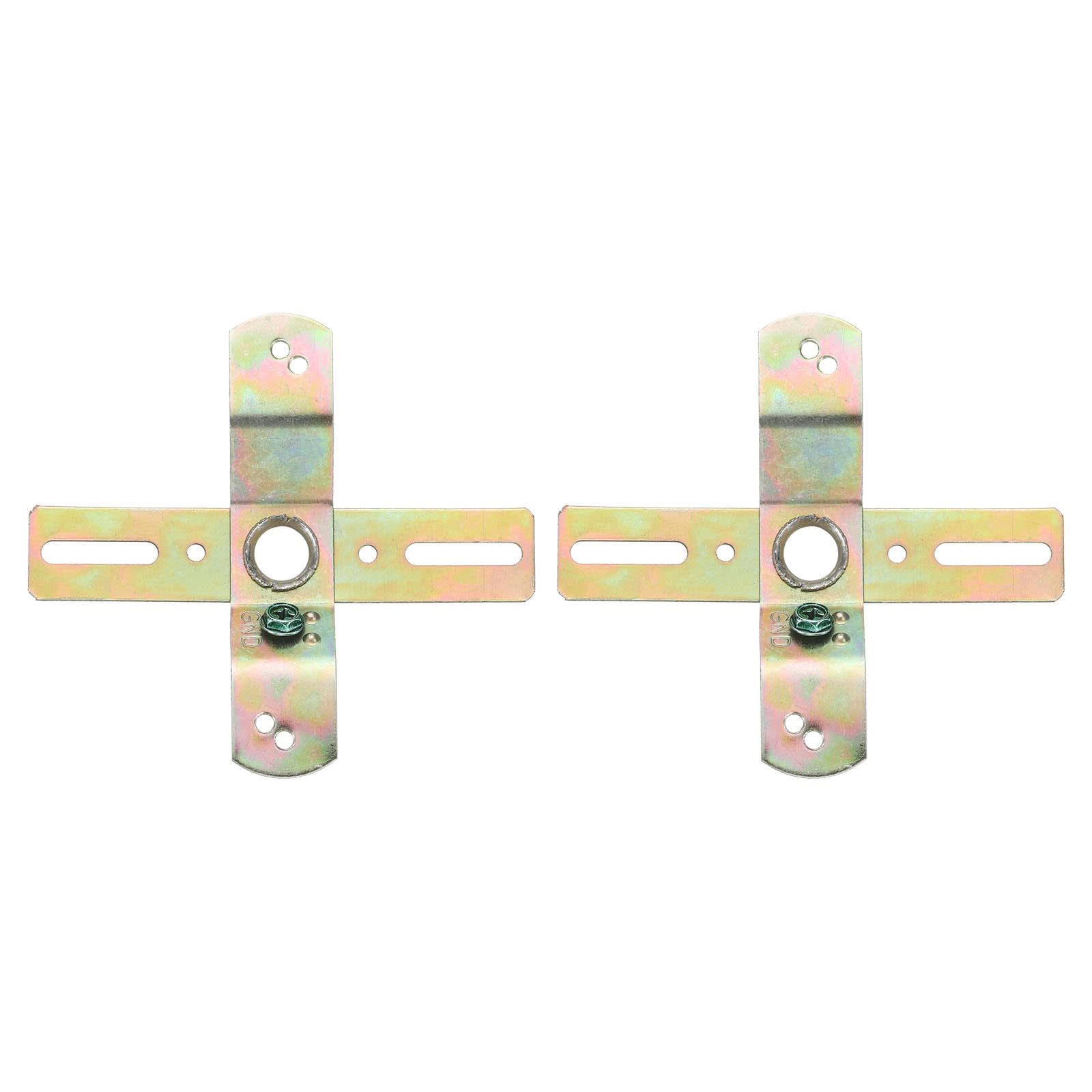 PATIKIL 4" Light Crossbar, 2 Pack Carbon Steel Cross-Shaped Mounting Bracket 360 Rotation Universal Lamp Fixture with Screws for Chandelier Light