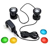 Submersible LED Fountain Lights, IMAGE Underwater25W 200MA Landscape Spot Lights Set Energy Saving For Fish Pond Tank Pool Water Garden